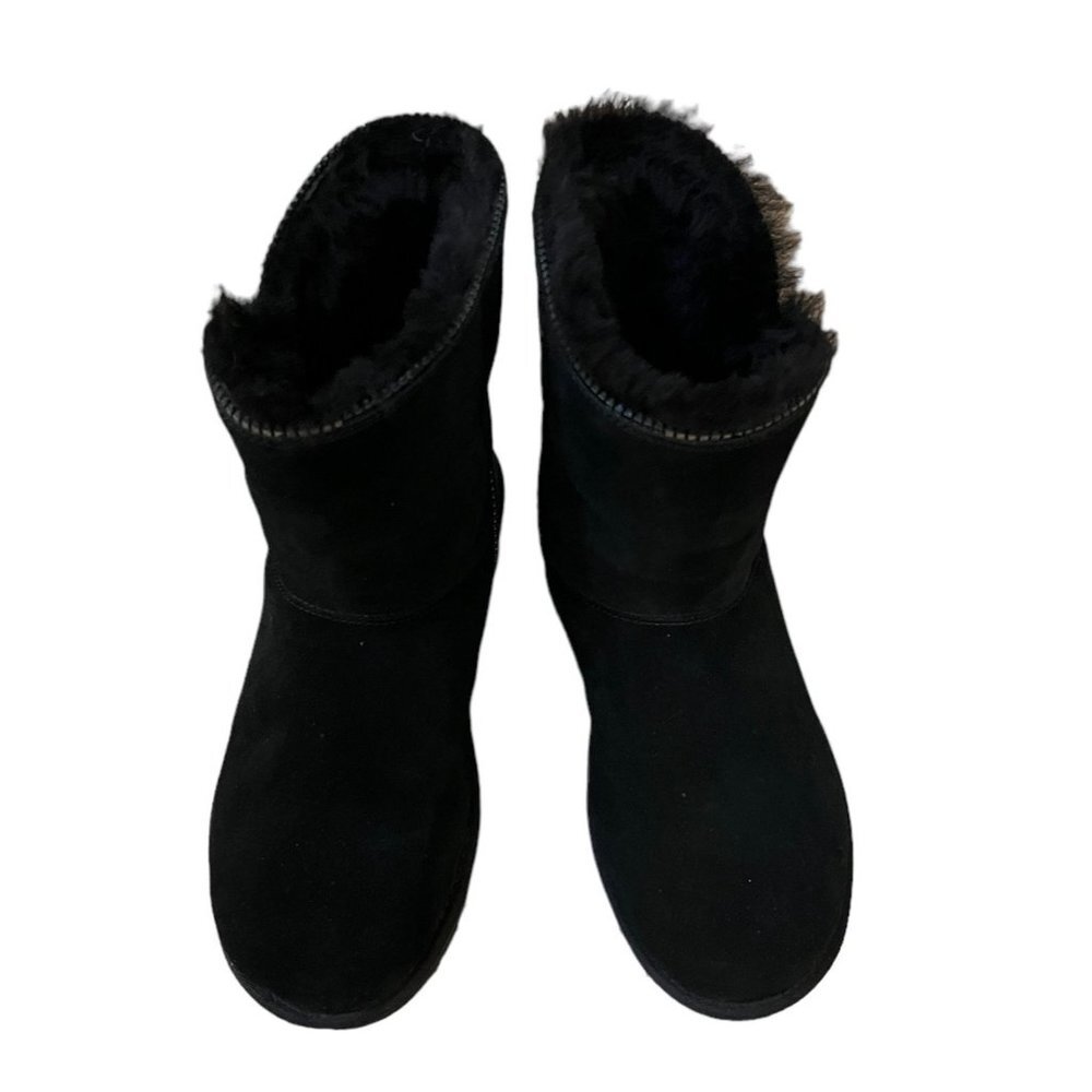 UGG Women’s Size 10 Declan Sneaker Boots‎ Suede Short Black Slip-on - Picture 5 of 10